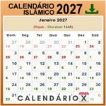 Calendário Islâmico 2027