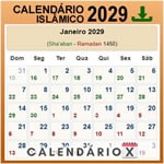 Calendário Islâmico 2029