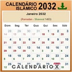 Calendário Islâmico 2032