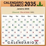 Calendário Islâmico 2035
